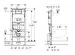 GEBERIT DuofixBasic s bílým tlačítkem DELTA21 + WC INVENA PAROS + SEDÁTKO 458.103.00.2 21BI RO1