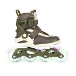 Konges Sløjd Dětské inline brusle svítící Kalamata 26-31, zelená barva