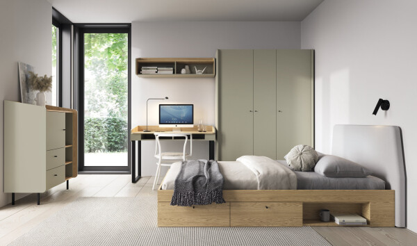 Dětský pokoj Alessio 1 - Eukaliptus / Dub Baltica Dune