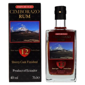 Cimborazo Rum 12y 40% 0,7 l (tuba)