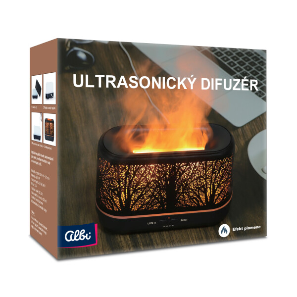 Černý sonický difuzér Exclusive - Stromy - Albi