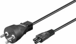 MicroConnect Power Cord DK Typ-K - C5 0.5m černá / dánská koncovka (PE120805)