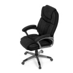 Kancelářské křeslo, houpací mechanismus, černá látka, KA-C715 BK2