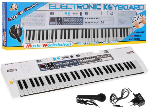 Mamido Dětský keyboard XXL bílý