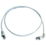 Telegärtner 100008848 RJ45 síťové kabely, propojovací kabely CAT 6A S/FTP 7.5 m šedá samozhášecí, S průchodkou chránící proti zlomení 1 ks