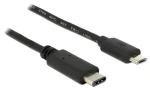 Delock USB-C - Micro-B 0,5 m černá / Kabel / USB 2.0 / 480 Mbit/s / 3 A (83333)