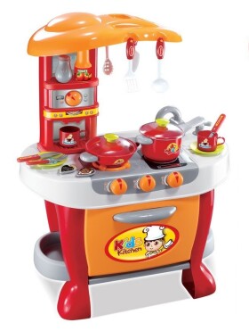 G21 Hračka G21 Dětská kuchyňka Malý kuchař s příslušenstvím, oranžová G21-690956