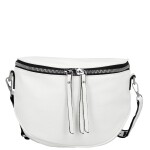 Módní dámská koženková ledvinka/crossbody Pola, bílá