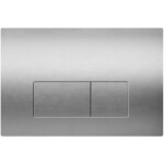 CERANO - Kompletní WC set Basic/Cesso - bílá lesklá - WC tlačítko Modulo/Stříbrná - závěsné - nízký modul - předstěnová instalace - 49x36 CER-8050BD85969