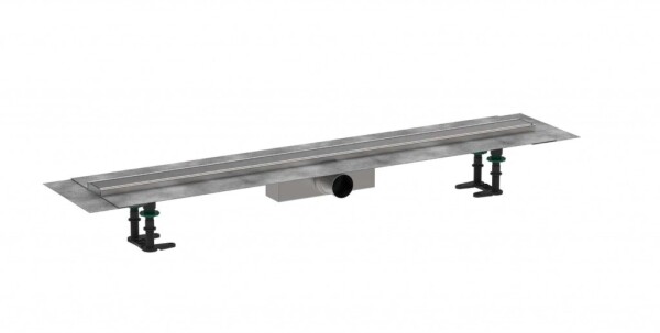 HANSGROHE - RainDrain Compact Sprchový žlab 100 cm, s roštem, kartáčovaná nerezová ocel 56182800