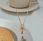 ELENYS Blush – pozlacený náhrdelník 18K žluté zlato Délka náhrdelníku: 40+5 cm / max. 45 cm