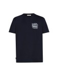 Pánské merino triko s krátkým rukávem ICEBREAKER Mens 150 Tech Lite SS Tee Evolving Layers, Midnight Navy velikost: XL