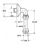 GROHE - Náhradní díly Odpadní koleno, chrom 12011000