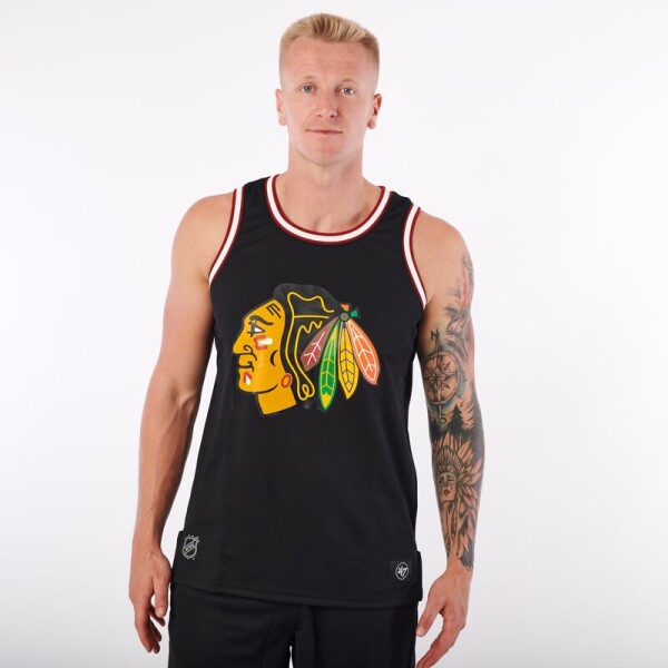 47 Brand Pánský Nátělník Chicago Blackhawks 47 Grafton Tank Velikost: