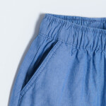 Dívčí šortky s výšivkou- modré - 98 BLUE