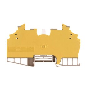 W-Series, Test-disconnect terminal, Rated cross-section: 1,5 mm&sup2;, Screw connection WDT 1.5/2 BE/PA66/GE 1015560000 béžová, žlutá Weidmüller 25 ks
