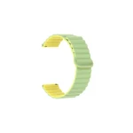 Aligator Řemínek silikonový magnetický / 22mm / zeleno-žlutý (22AW0034)