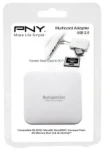 PNY All in One / Čtečka paměťových karet / USB 2.0 / bílá (AXP724)