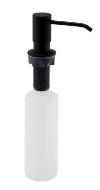 SAPHO - Zápustný dávkovač mýdla, kulatý, černá mat SP023B
