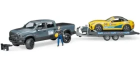 Bruder 02504 Terénní auto RAM se závoťákem a figurkou / 1:16 / od 4 let (02504)
