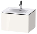 DURAVIT - L-Cube Umyvadlová skříňka 40x62x48 cm, 1 zásuvka, lesklá bílá LC613502222