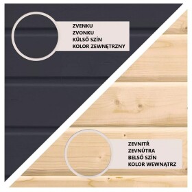 Finská sauna – KARIBU ARES 2 (antracit / antracit)