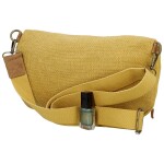 Trendy dámská textilní ledvinka Lena, žlutá