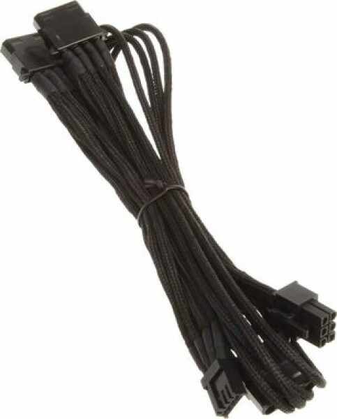 SilverStone Kabel 3x 4-pin Molex 1x floppy pro modulární zdroje 55 cm černá / pro modulární zdroje SilverStone (SST-PP06B-3PER10F)