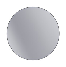 Erga Round, kulaté zrcadlo 120cm, černý rám, ERG-V01-ROUND-1212-BK