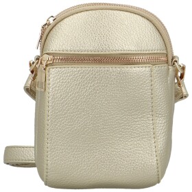 Trendy dámská koženková crossbody kabelka Kirké, zlatá