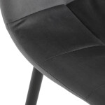 Jídelní židle, šedá, sametová látka, CT-V5081 GREY4