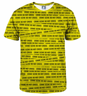 Aloha From Deer Crime Scene T-Shirt TSH AFD730 Žlutá barva