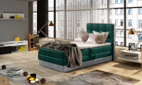 Boxspring Aster 90 látka: Monolith 37/Monolith 84, Varianta: Levá