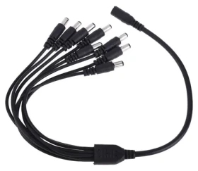 XtendLan Napájecí rozbočovač 1:8 / Napájecí rozbočovač / DC jack 2,1mm / kabel 2mm/0,3mm (ZPSPLIT2118B)