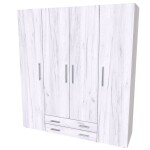 Nábytek Mikulík Skříň RIO 160-180 ROZMĚR: (š/v/h) 180 x 200 x 52 cm