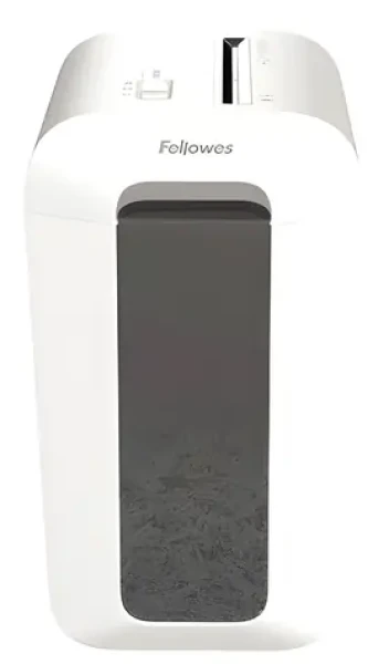 Fellowes LX 65 bílá / Skartovač / 10 listů 70g papíru / křížový řez 4x40 mm / 22 l (100110076)