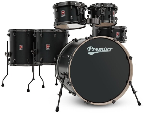 Premier Artist 22" 6pc Classic Rock Shell Pack Matte Black