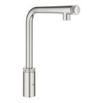 GROHE - Minta SmartControl Dřezová baterie s výsuvnou koncovkou, SmartControl, supersteel 31613DC0