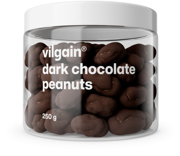 Vilgain Arašídy v čokoládě – hořká čokoláda 250 g