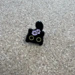 Pinarna.cz Černá kočička s růžovou kytičkou