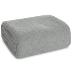 Šedá teplá deka s jemnou texturou BOUCLÉ Šířka: 150 cm | Délka: 200 cm