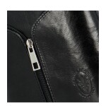 Luxusní dámská kožená crossbody kabelka Violiana, černá