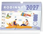 NOTIQUE Týdenní rodinný plánovací kalendář s háčkem 2027 / Kalendář / 30 × 21 cm