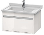 DURAVIT - Ketho Umyvadlová skříňka 41x80x46 cm, 1 zásuvka, lesklá bílá KT666402222