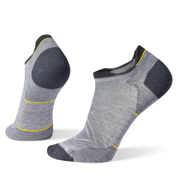 Unisex merino běžecké ponožky SMARTWOOL Run Zero Cushion Low Ankle Socks, Light Gray velikost: 42-45 (L)