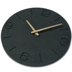 DumDekorace Moderní nástěnné hodiny ze dřeva o průměru 30cm