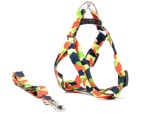 Usual postroj pro psa s vodítkem | 23 – 43 cm Barva: Modro-červená, Obvod hrudníku: 27 - 43 cm