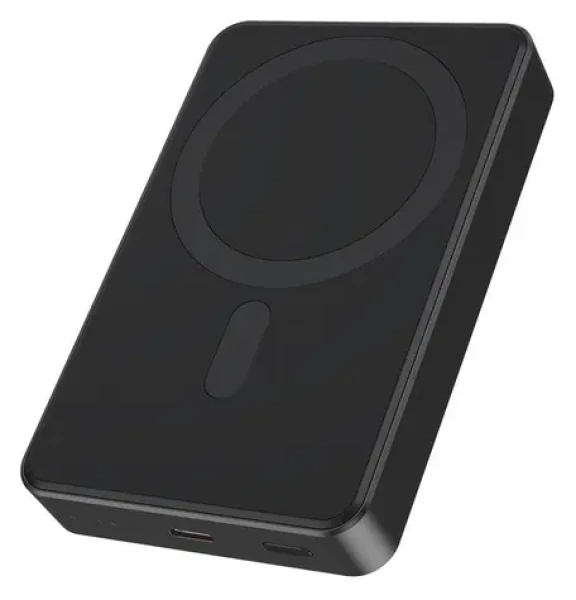 Gembird PB10-WPC15M-01 černá / Powerbanka / 10000 mAh / bezdrátové nabíjení / magnetické uchycení / 20 W (PB10-WPC15M-01)