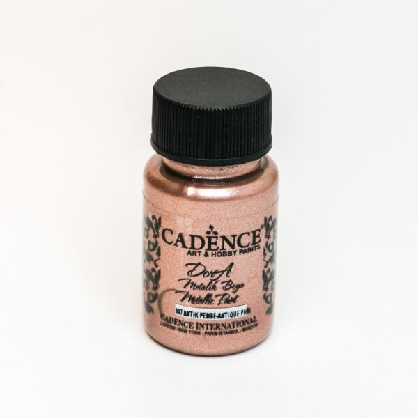 Akrylová barva Cadence DORA metalic, 50 ml starorůžová