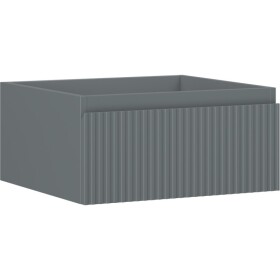 MEXEN/S - Rivel koupelnová skříňka pod umyvadlo 50, 1 šuplík, reliéf , grafit mat 91A20-05023-1-BF66